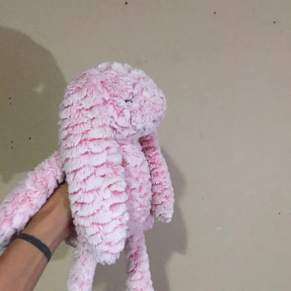 Pink Stuffed Animal Bunny - Picture 3 of 9